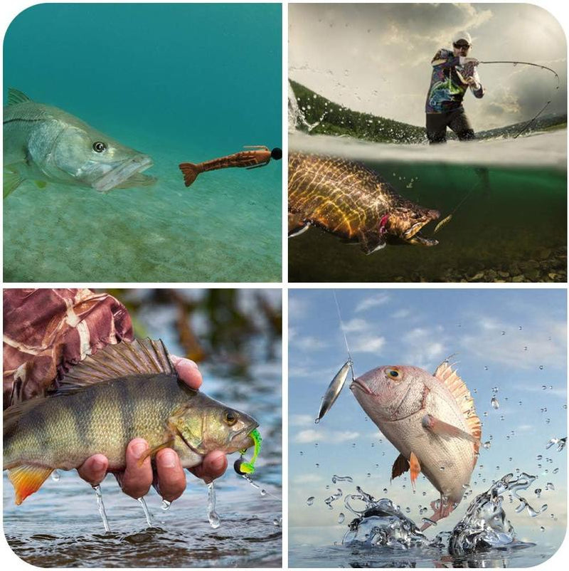 Fishing Equipment, Not Air Force, Freshwater Bait Fishing Gear Set, Trout Fishing Gear Set, Salmon Fishing Accessories Fishing Gear Box, Including Spoon Bait, Soft Plastic Worm