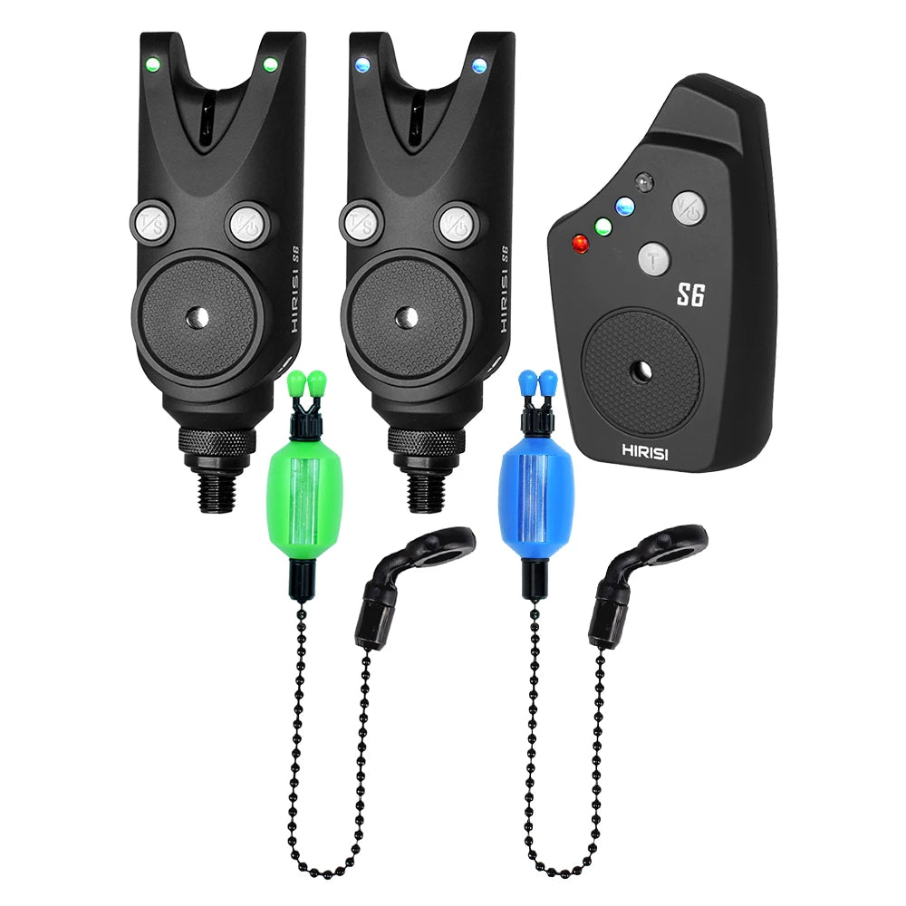 Carp Fishing Alarm Set Waterproof Wireless Fishing Bite Alarm Fishing Accessories Fishing Bite Indicator S6
