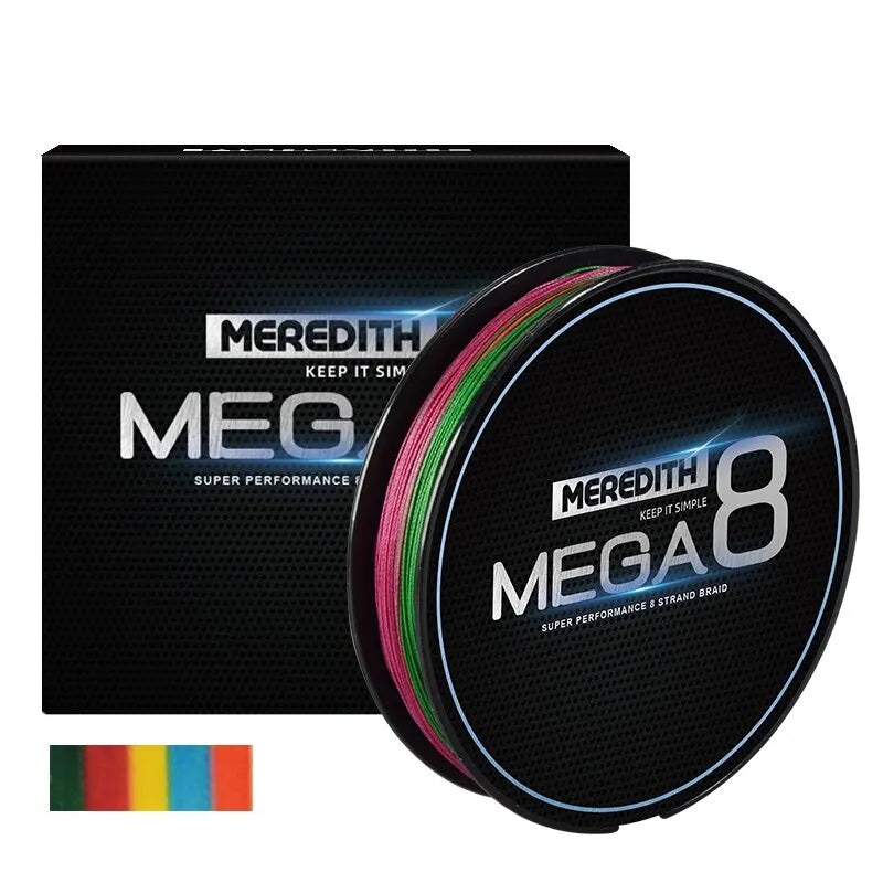 Brand MEGA8 Fishing Line 8-Strand Braided Fishing Line 150M Multi-Wire Polyethylene Fishing Line Carp Fishing Line